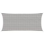 vidaXL Zonneschaduwzeil Lichtgrijs en wit. 2 x 4 m HDPE
