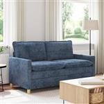 vidaXL Bank Blauw 156 x 81 x 87,5 cm Polyester