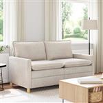 vidaXL Bank Crèmekleurig 156 x 81 x 87,5 cm Polyester
