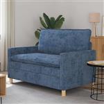 vidaXL Bank Blauw 126 x 81 x 87,5 cm Polyester