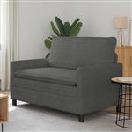 vidaXL Bank Donkergrijs 126 x 81 x 87,5 cm Stof
