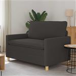 vidaXL Bank Donkergrijs 126 x 81 x 87,5 cm Stof