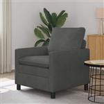 vidaXL Bank Donkergrijs 76 x 81 x 87,5 cm Stof