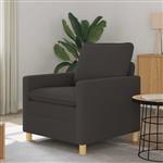 vidaXL Bank Donkergrijs 76 x 81 x 87,5 cm Stof