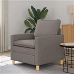 vidaXL Bank Taupe Stof
