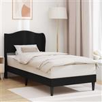vidaXL Bedframe met hoofdeinde Zwart 90 x 200 cm Kunstleer