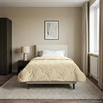 vidaXL Zomer Dekbed Crème 140 x 220 cm Microfiber en Teddy fleece