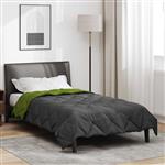 vidaXL Zomerdekbed Groen en Antraciet 220 x 155 cm Microfiber