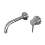 Inbouw Wastafelmengkraan Brauer Chrome Carving Coldstart Gebogen Uitloop Ronde Hendel Rechts Chroom 