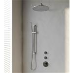 Inbouw Regendouche Set Brauer Brushed Edition Gebogen Wanduitloop Ronde Hoofddouche 30 cm Met Twee S
