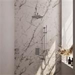 Inbouw Regendouche Set Brauer Chrome Edition Wanduitloop Ronde Hoofddouche 30 cm Met Glijstang