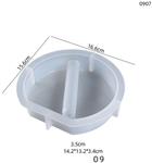 Siliconenmal Platrond diagonaal 09 reageerbuis Epoxy resin 16 cm per stuk