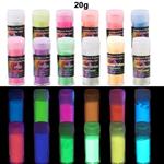 Pigment Luminous poeder Glow in the dark kleurstof voor Epoxy en nagels Orange Rood 20 gram
