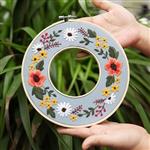 Borduurpakket ook geschikt voor starters Dubbele ringen Grijs set incl 2 ringen