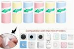 Thermische labels Blanco etiketten voor thermal labelprinters 57 mm breed Blauw rol