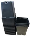 Kweekpotten Vierkant Zwart 9x9x10 cm pak ca. 100 stuks