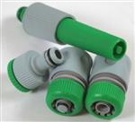 Waterkoppelingset slangconnector set 1/2'' 4 stuks direct op kraan en slang aan te sluiten