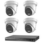 Hikvision 8 MP IP camerabewaking set 4 EXIR camera's