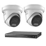 Hikvision 2 ColorVu camera's 4 MP IP camerabewaking set