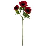 Anemoon Rood Zijdenbloem 56 cm per stuk
