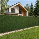 vidaXL Kunstmatige omheining Lichtgroen 1 x 5 m PVC en staal