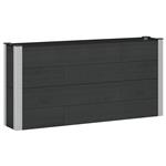 vidaXL Verhoogde plantenbak Zwart 150 x 30 x 72 cm