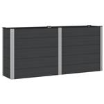 vidaXL Verhoogde plantenbak Zwart 200 x 50 x 91 cm