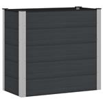 vidaXL Verhoogde plantenbak Zwart 100 x 50 x 91 cm
