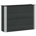 vidaXL Verhoogde plantenbak Zwart 100 x 30 x 72 cm
