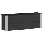vidaXL Verhoogde plantenbak Zwart 100 x 30 x 36 cm