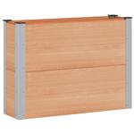 vidaXL Verhoogde plantenbak Bruin 100 x 30 x 72 cm