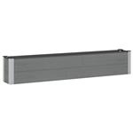 vidaXL Verhoogde plantenbak Grijs 200 x 30 x 36 cm
