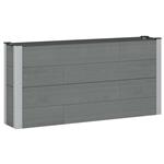 vidaXL Verhoogde plantenbak Grijs 150 x 30 x 72 cm
