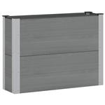 vidaXL Verhoogde plantenbak Grijs 100 x 30 x 72 cm