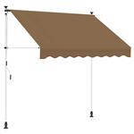 vidaXL Handmatig uitschuifbare luifel Beige 250 cm