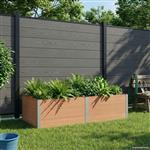 vidaXL Verhoogde plantenbak Bruin 200 x 100 x 54 cm