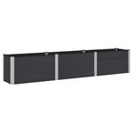 vidaXL Verhoogde plantenbak Zwart 300 x 50 x 54 cm