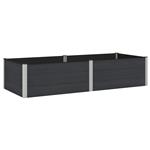 vidaXL Verhoogde plantenbak Zwart 250 x 100 x 54 cm