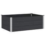 vidaXL Verhoogde plantenbak Zwart 150 x 100 x 54 cm