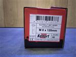 m8x120mm gegalvaniseerd 50ST