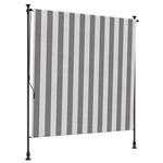 vidaXL Buiten Rolgordijn Antraciet en Wit 200 x 270 cm