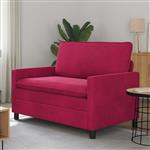 vidaXL Bank Wijnrood 126 x 81 x 87,5 cm Fluweel