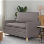 vidaXL Bank Taupe Stof