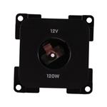5 stuks Presto Contactdoos 12V Groot Inbouw S-10.000 Zwart