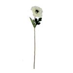 Anemoon Ivory Zijdenbloem 48 cm per stuk