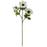 Anemoon Ivory Zijdenbloem 56 cm per stuk