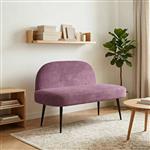 vidaXL Beklede bank met rugleuning Paars 110 x 60 x 76 cm Fluweel