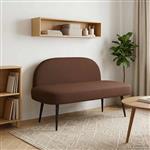 vidaXL Beklede bank met rugleuning Bruin 110 x 60 x 76 cm Kunstleer