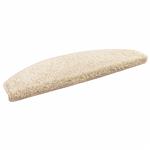 vidaXL Zelfklevende Trapmatten 15 pcs Licht Bruin 80 x 24,5 x 3,5 cm