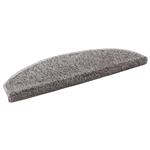 vidaXL Zelfklevende Trapmatten 15 pcs Grijs 80 x 24,5 x 3,5 cm